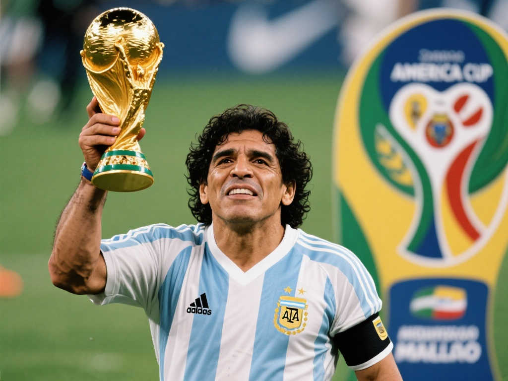 马拉多纳美洲杯之旅:三次参赛,冠军梦未圆 马拉多纳美洲杯之旅:三次参赛,冠军梦未圆